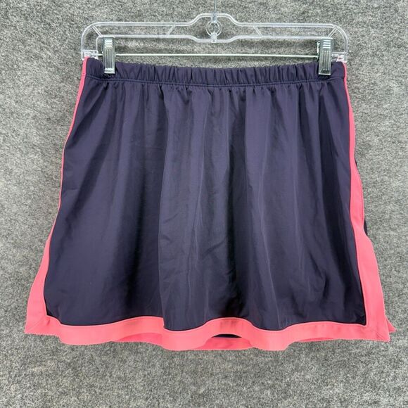 Swim 365 Other - Swim 365 Swim Skort Women 14 Blue Lined Pull On Ellastic Waist Nylon Swimwear